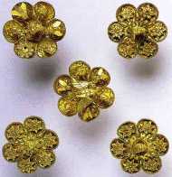 Golden rosettes from the 7th century BC