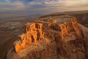 Masada at sunset