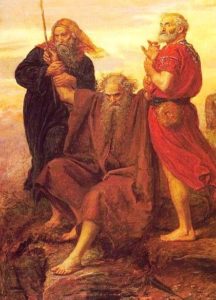 Moses supported by Aaron and Hur, John Everett Millais