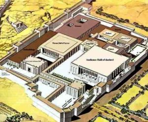 Reconstruction of the palace complex of King Xerxes at Persepolis