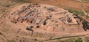 Aerial view of Beersheba excavations