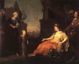 Moses brought before Pharaoh's daughter, William Hogarth, 1746