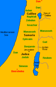 'From Dan to Beersheba' map