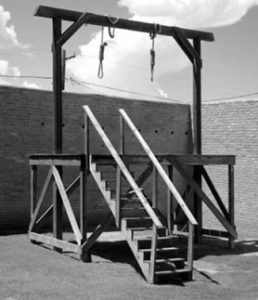 Reconstruction of a gallows