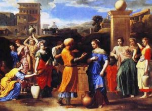 Eliezer and Rebecca at the Well, Nicolas Poussin