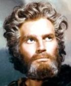 Charlton Heston as Moses in the movie 'The Ten Commandments'