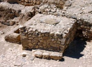 Altar excavated at the ancient city of Arad