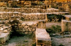 Excavations at the ancient city of Ugarit, where the Baal/Anat epic was discovered