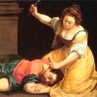 Jael murders Sisera, Gentileschi