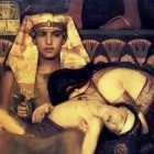 Pharaoh with his dead son and grieving wife