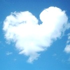 Heart-shaped cloud