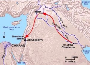 This is the probable route taken by Abraham