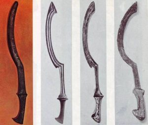 The four swords above complete our knowledge of its detailed form and shape.