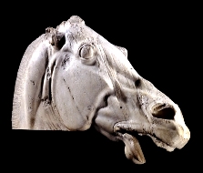 Marble statue of a horse